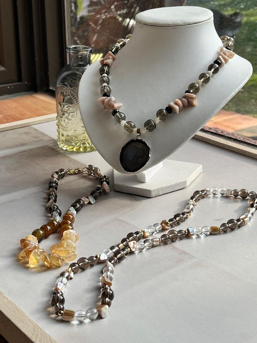 Collar Cristal y Humo