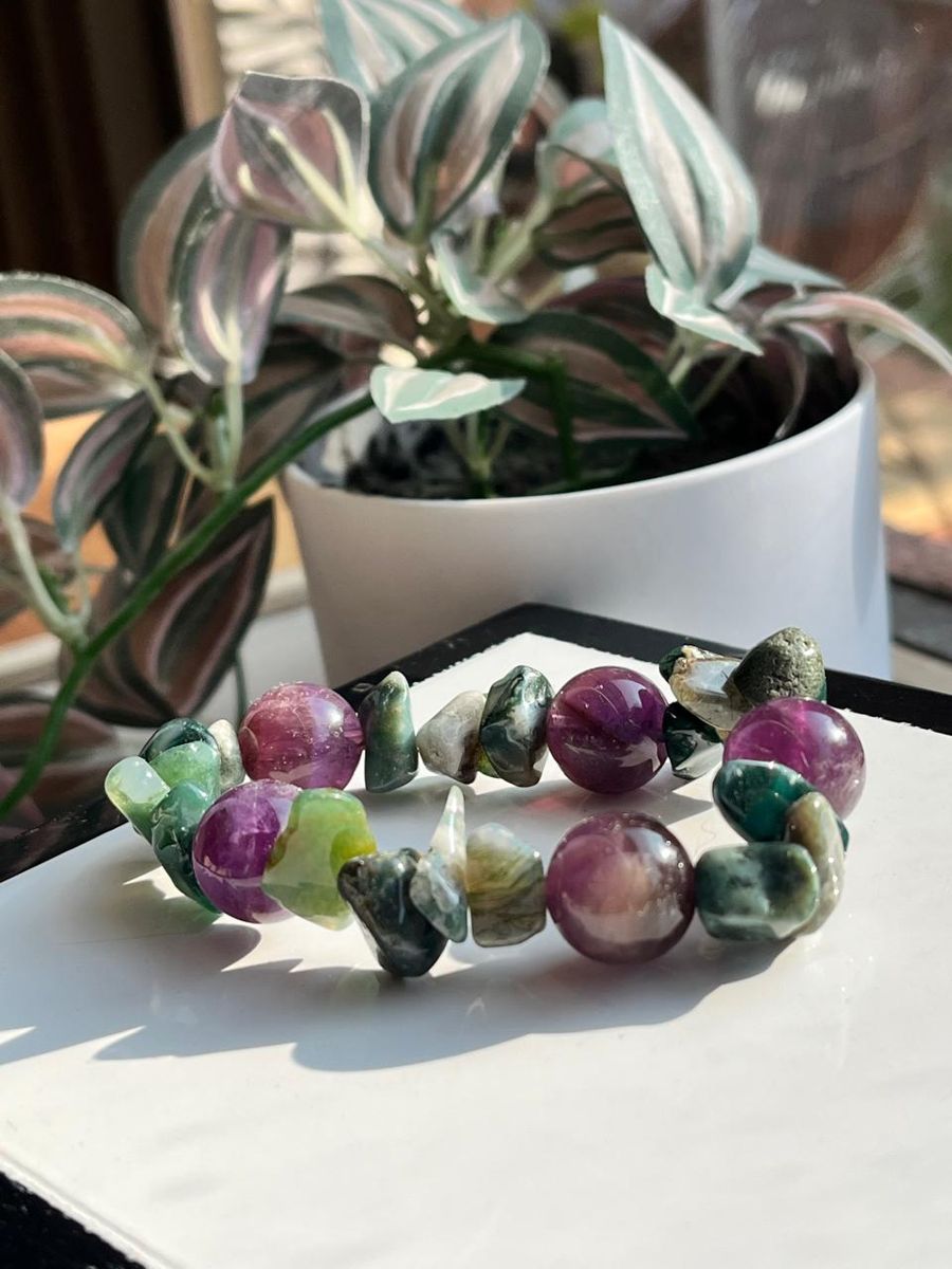 Pulsera Lavanda y Musgo